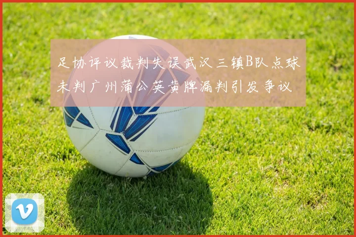 足协评议裁判失误武汉三镇B队点球未判广州蒲公英黄牌漏判引发争议